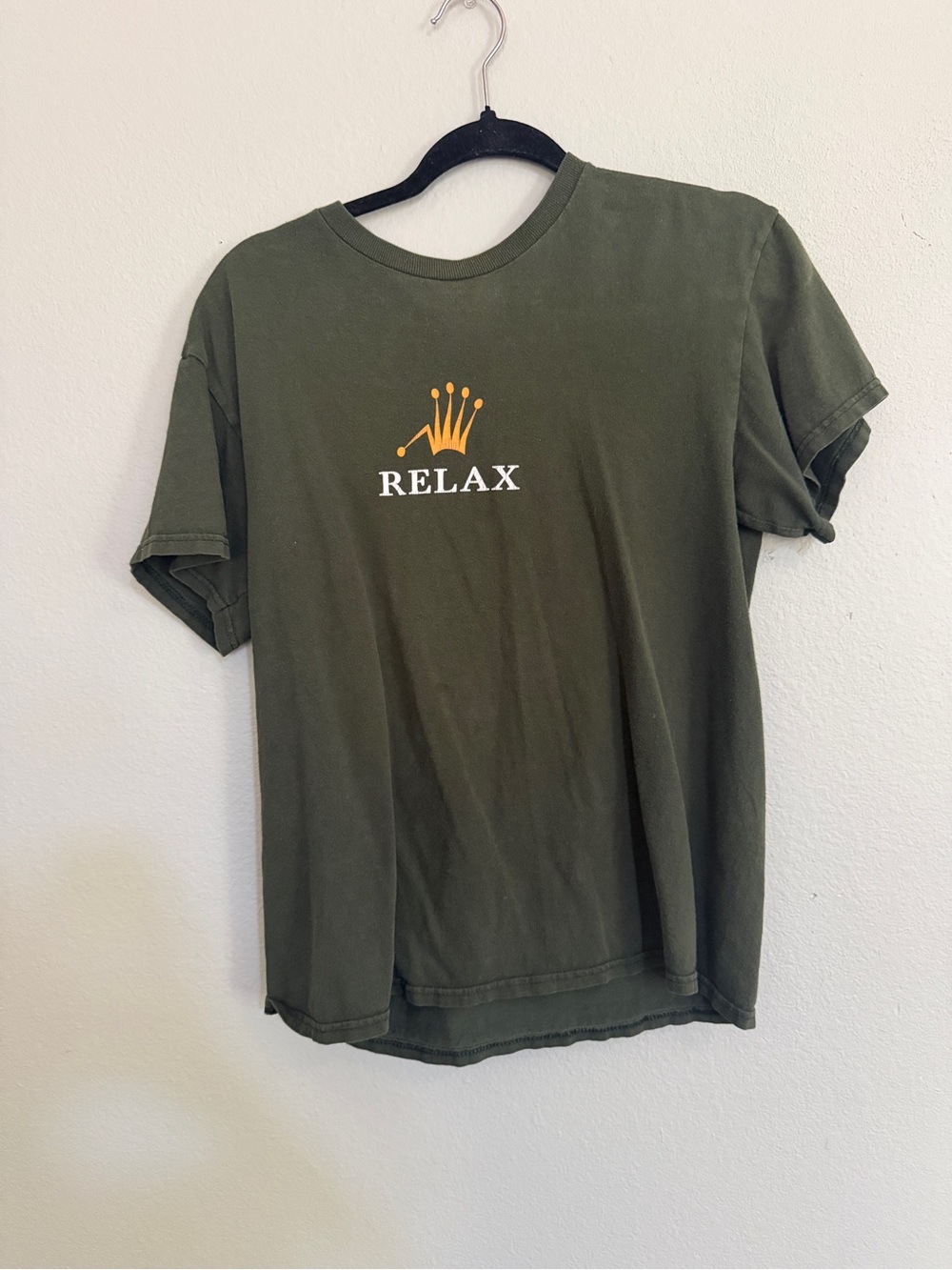 Logo Short Sleeve Tee in Olive Green